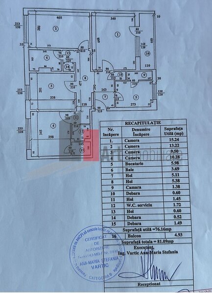 Titan, apartament 4 camere.